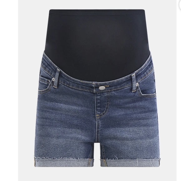 Time and Tru Pants - Time and Tru Women's Maternity Roll Cuff Shorts Size L